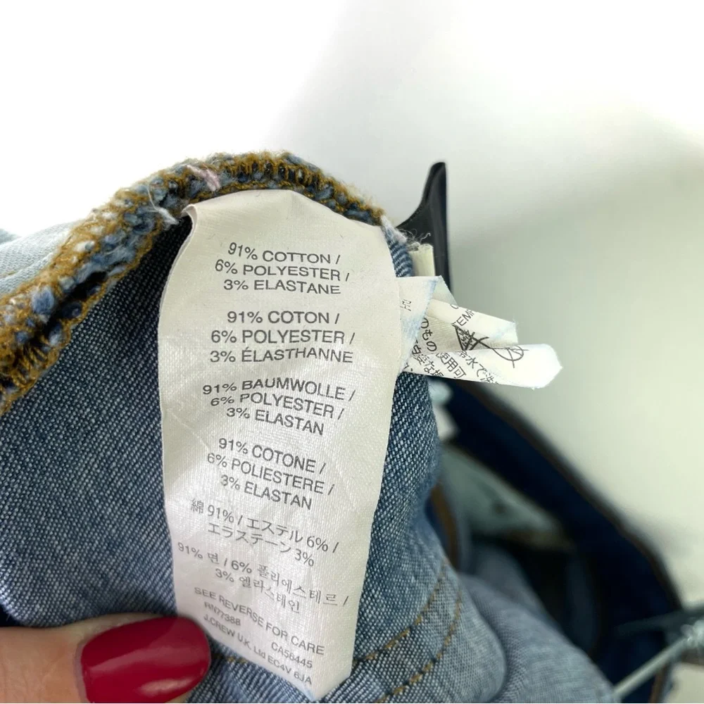 J. Crew Matchstick Jeans Midrise Medium Wash Stretch Womens Style E0070 Size 25 - Picture 11 of 12